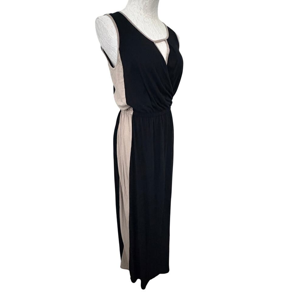 Lilla P sleeveless keyhole modal blend jersey maxi dress Summer Wedding Event Md - Picture 3 of 9